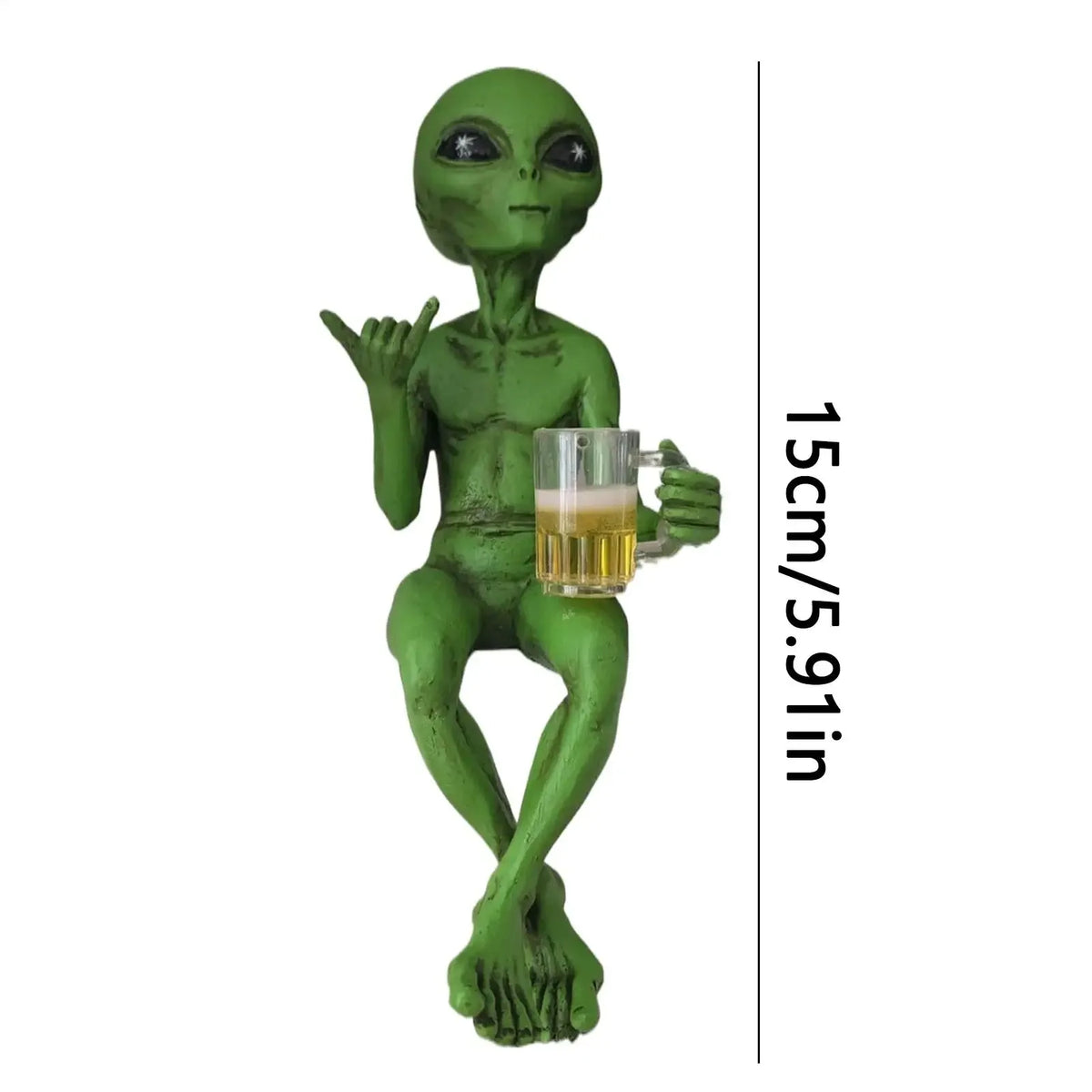 Alien Statue Drinking