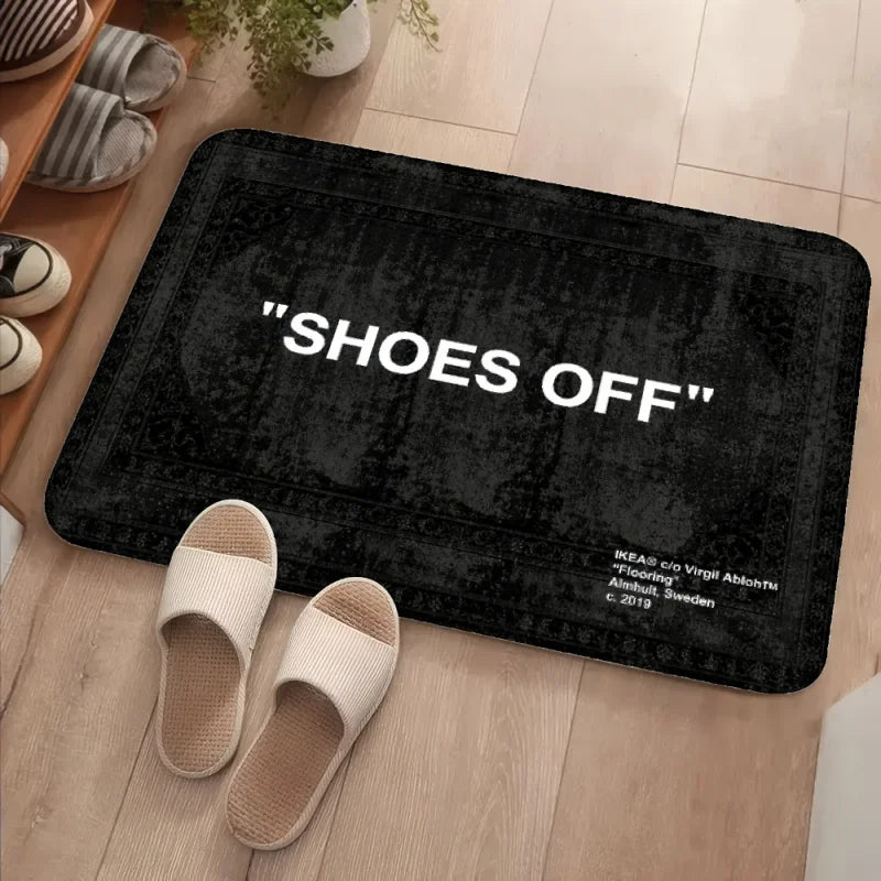 "SHOES OFF"